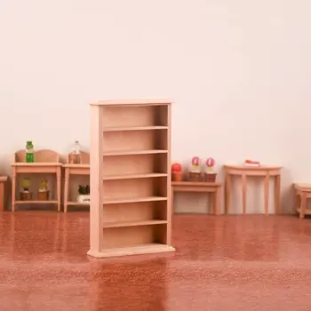 1:12 Evcilik Minyatür Kitaplık Kitaplık Model Dolabı Toz Dolabı Ahşap sergileme rafı Mobilya Modeli Dekor Oyuncak