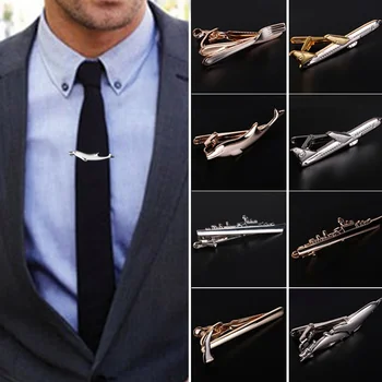1 Adet erkek moda kravat iğnesi takım elbise takı Metal kravat klipsler kravat klip benzersiz hediyeler Bar düğün