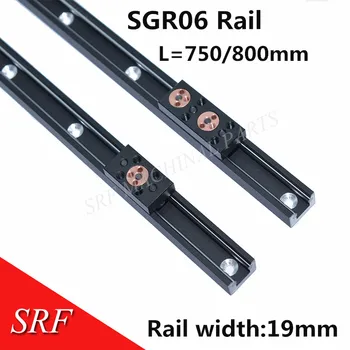 1 adet SGR06 Çift Eksenli Makaralı Lineer Kılavuz Rayı L=750/800mm SGB06 Dikdörtgen Slayt Blok CNC Parçaları