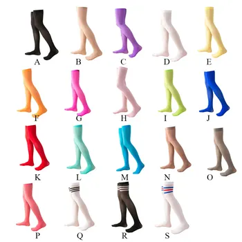 1 Çift 52 cm Overknee Kadın Diz Çorap JK Esneklik Sıcak çorap Çorap Hortum Yüksek Uyluk Çorap Günlük Giyim