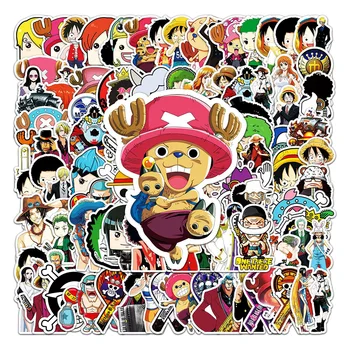 10/30/50/106 adet Anime TEK PARÇA Çıkartmalar Chopper Luffy Karikatür Çıkartmaları Graffiti telefon kılıfı Dizüstü Kask Eğlenceli Çıkartmalar Çocuklar Hediye
