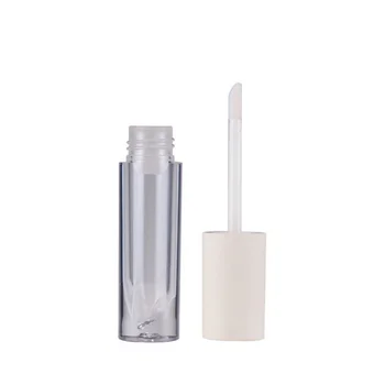 100 adet Beyaz renk 5ml Boş Dudak parlatıcısı Tüp El Yapımı ruj kapları küçük plastik şişeler topu dudak parlatıcısı sevimli ambalaj