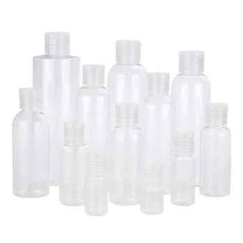 20 Adet Plastik Şampuan Şişeleri 10/30/50/60/100ml Plastik Şişeler Seyahat Konteyner Kozmetik Losyon