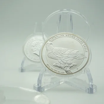 2016 Avustralya kama kuyruklu kartal gümüş Kaplama Sikke 1 Oz 1 Dolar Avustralya Paraları yüksek kaliteli Hatıra hediyeler