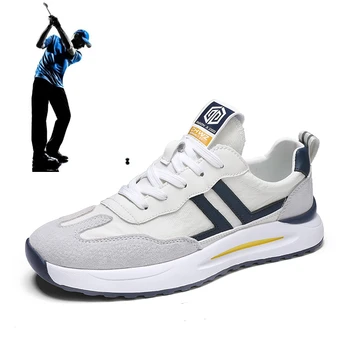 2022 Yeni erkek Golf ayakkabıları Moda Çok Yönlü Rahat Rahat yürüyüş ayakkabısı erkek Nailless Eğitim Golf Sneakers