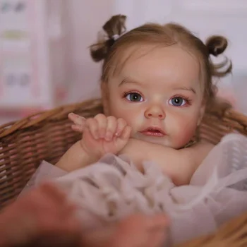 22 İnç Gerçekçi Reborn Bebek Suesue Kız Bebek Vinil Boyasız Bitmemiş Bebek Parçaları DIY Boş Bebek Kiti