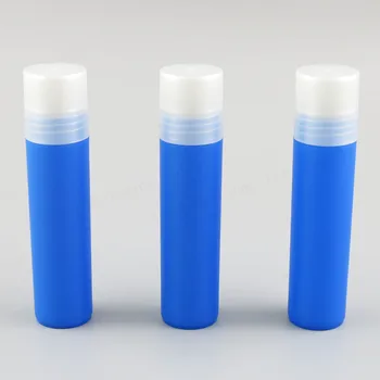 24 adet 30ml Boş Mavi rolon şişe Plastik Top e Sıvı uçucu yağ parfüm 1oz Parfüm Boş Kapaklı
