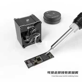 2UUL Masası MİNİ Soğutma Fanı 10000 devir/dakika 5V USB Tip-C Güç Kaynağı Girişi Bolw Uzakta Zararlı Lehimleme Dumanı Cep Telefonu Tamir İçin