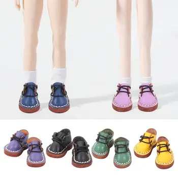 6 Renk El Yapımı Sevimli 1 / 12BJD Bebek deri ayakkabı Bebek Botları İnek Derisi Bebek Ayakkabı Yeni Rahat