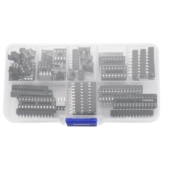66 Adet/grup DIP IC Yuva Adaptörü Lehim Tipi Soket Kiti 6,8, 14,16, 18,20, 24,28 Pin Arduino PCB Diy Kiti İçin