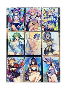 9 adet / takım ACG Güzellik Japon Komik Kahraman Koleksiyonu No. 1 Seksi Kızlar Kırılma Hobi Koleksiyon Oyunu Anime Koleksiyon Kartları