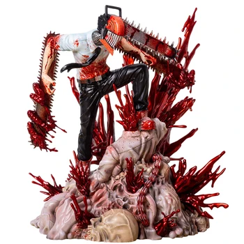 Anime Testere Adam Denji Aksiyon Figürü Denji / Güç PVC Heykeli Chainsawman Heykelcik Modeli Koleksiyonu Bebek Dekorasyon Oyuncak Hediye