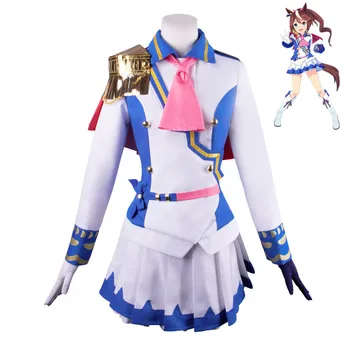 Anime Umamusume: Güzel Derby Tokai Teio Cosplay Kostüm Savaş Takım Elbise Lolita Elbise SJ Üniforma Cadılar Bayramı Kostümleri Kadınlar Kızlar için