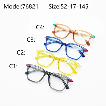 Belight Optik Kadın Erkek Renkli Asetat Metal Ok Trim Tasarım Gözlük Çerçevesi Gözlük Reçete Lens 76821