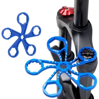 Bisiklet amortisör ön çatal omuz kapağı anahtarı kurulum ve kaldırma hava haznesi kapağı bakım aracı
