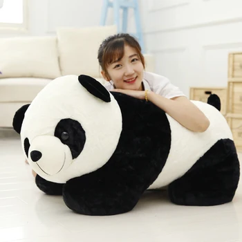 Büyük Dev Sevimli Bebek Panda Ayı Peluş Doldurulmuş Hayvan Bebek Hayvanlar Oyuncak Yastık Karikatür Kawaii Bebek Kız Hediyeler