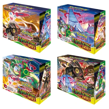 Carte Pokémon TCG: Kılıç ve Kalkan Gelişen Gökyüzü Güçlendirici Ekran Kutusu (36 Paket) kart Pikachu Pokemon Oyunu Çocuk Oyuncakları Kartları