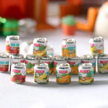 Dollhouse Meyve İçecek Minyatür Modeli Simüle Krem Kabuk Sahne Pop İt