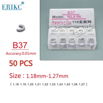ERIKC B37 Yakıt Memesi Kaldırma Ayar Contası 50 Adet Common Rail Dizel Enjektör Ayar Şimleri Seti Boyutları 1.18-1.27 mm Bosch için