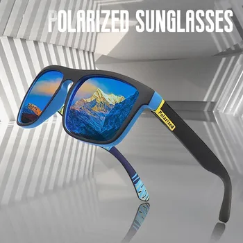 Erkekler Lüks Polarize Güneş Gözlüğü Moda Kare Açık Spor güneş gözlüğü Unisex Seyahat UV400 Koruma Sürme Gözlüğü Gözlük