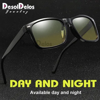 Erkekler Polarize Güneş Gözlüğü Gündüz Gece Kadın Sürücü güneş gözlüğü En Kaliteli Erkek Gözlük Gece Görüş Gözlük gafas oculos de sol