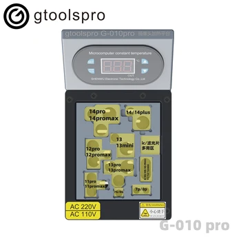 Gtoolspro G-010pro Çok Fonksiyonlu Lehimleme İstasyonu Arka Kamera İçin ısıtma Makinesi IP 7 Artı X-13ProMax Arka Kamera Tamir