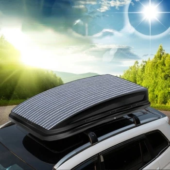 Güneş çatı bavul genel düz araba refitted parçaları bavul çatı kutusu crossbar ultra ince büyük kapasiteli