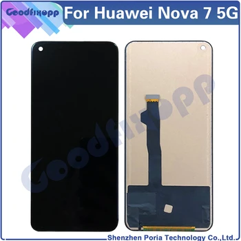 Huawei Nova 7 için 5G JEF-AN00 JEF-NX9 lcd ekran dokunmatik ekranlı sayısallaştırıcı grup İçin Nova7 Ekran Değiştirme