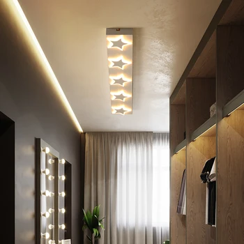 Iskandinav koridor tavan ışıkları, Modern oturma odası, merdiven balkon giriş tavan lambası, Başucu lambası, Yıldız koridor