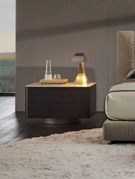 Italyan minimalist başucu masa İskandinav modern basit İtalyan tarzı yatak odası küçük aile villa