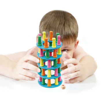 Juguetes 3d Pisa Kulesi Eğilerek Ilginç Yığını Müzik Blokları Yüksek Kazık Oyuncaklar çocuk Eğitim Denge ışın Oyuncaklar