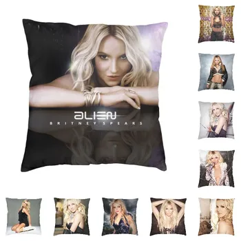 Kişiselleştirilmiş Özel Seksi Britney Spears Yastık Kılıfı Ev Dekorasyon Müzik Şarkıcı TV Aktör Lüks minder örtüsü Araba Yastık Kılıfı