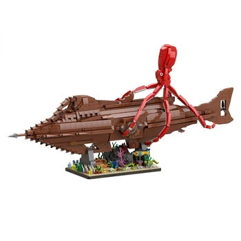 MOC Ligleri Deniz Dibi Nautilus Denizaltı Yapı Taşı Kitleri Yirmi Tekne Gemi Tuğla Modeli Beyin Oyunu çocuk oyuncağı doğum günü hediyesi