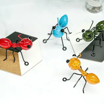 Metal Heykel Karınca Süsleme Renkli Sevimli Bahçe Sanat Böcek Asılı Duvar Sanatı Bahçe Çim Dekor Kapalı Açık Çocuk Oyuncakları