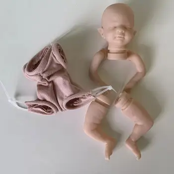 Npk 8 inç Mini Yeniden Doğmuş Kiti Kış Peri Bebek Kullanışlı Demonte Vücut Parçaları Sevimli Simülasyon Ten rengi X4w6