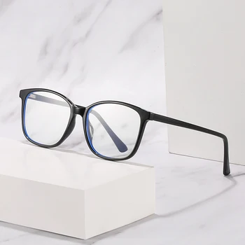 TR90 Anti mavi ışık dekoratif gözlük kare bilgisayar Anti-mavi göz gözlük çerçeve şeffaf gözlük kadın gözlük çerçevesi