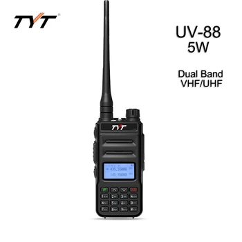 TYT TH-UV88 Amatör Radyo İki Yönlü Telsiz 2M 70CM uzun menzilli El mesafe amatör şarj edilebilir baz istasyonu polis taktik trans
