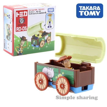 Takara Tomy Rüya Tomica Binmek Disney RD-05 Woody ve andy'nin Oyuncak Kutusu Araba Oyuncak DieCast Şekil Biblo Minyatür Beettle model seti