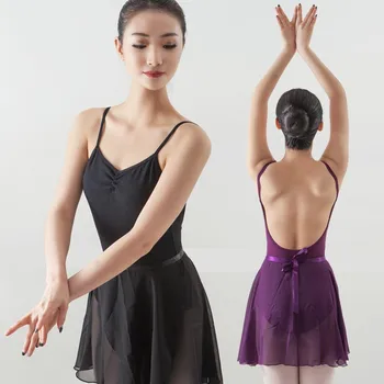 Ucuz Seksi Kadın Yetişkin Genç Kız Pratice Giyim Kaşkorse Pamuk Spandex Yoga Balo Salonu Latin Bale Dans Mayoları