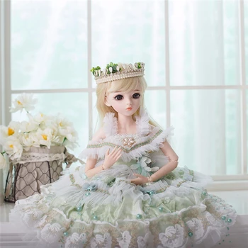 Yeni 60cm BJD oyuncak bebekler Çocuklar için Prenses Bebek Moda Zarif Elbise Çoklu Eklemler DIY El Yapımı Güzellik Oyuncak Bebek Kız Hediye