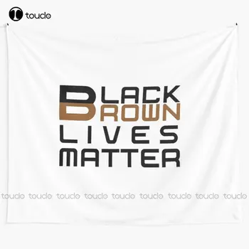 Yeni Siyah Kahverengi Lives Matter Goblen duvar halısı Satılık Goblen Duvar Asılı Oturma Odası Yatak Odası Yurt Odası Ev Dekor