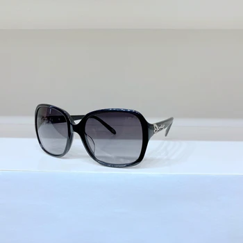 Yuvarlak Siyah Çerçeve Degrade Gri Lens Yüksek Kaliteli kadın Güneş Gözlüğü 4056 Moda erkek Reçete Gözlük