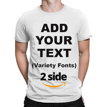 Özel T-shirt Kişiselleştirilmiş Mesaj Eklemek Metin Erkekler ve Kadınlar için Unisex pamuklu tişört