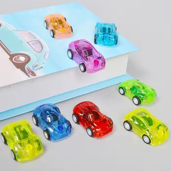 5 Adet Mini Oyuncak Karikatür Araba Modeli Diecast Geri Çekin Araba Yarışı Simülasyon Otobüs Kamyon Araç Sevimli Oyuncaklar Çocuk Hediyeler İçin