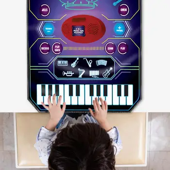 Taşınabilir Piyano oyun matı Davul Sesleri İle 2 İn 1 Perküsyon Inspired Enstrüman Oyuncaklar Pad Müzik Erken Eğitim En Çok Satan