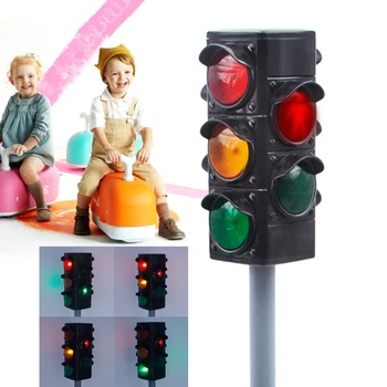 Çocuklar İnteraktif Trafik Lambaları Taşınabilir Günlük Becerileri Eğitici Oyuncaklar Dropshipping